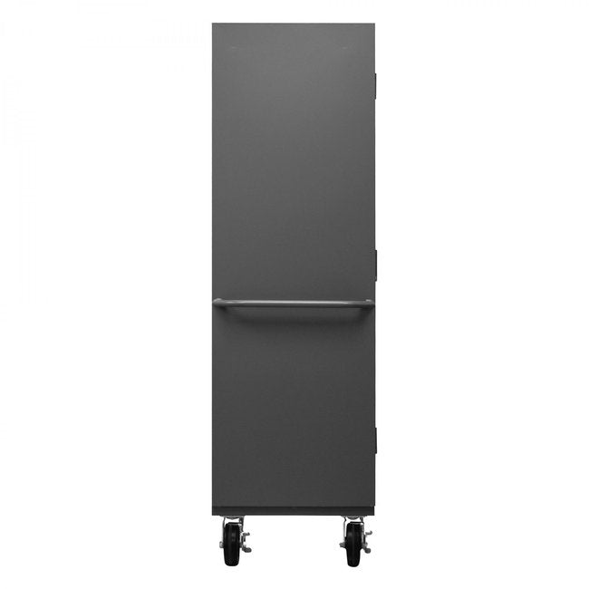 DURHAM MFG 2501M-BLP-4S-95 Mobile Cabinet, 4 Shelves