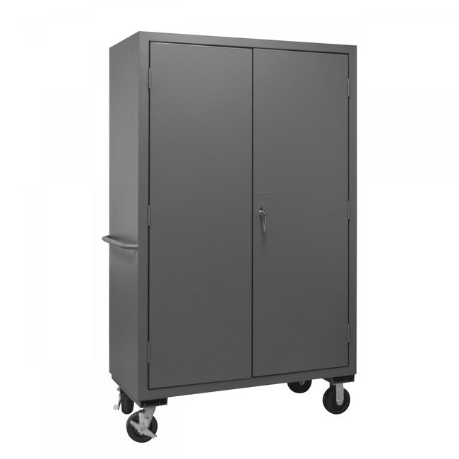 DURHAM MFG 2502M-BLP-4S-95 Mobile Cabinet, 4 Shelves
