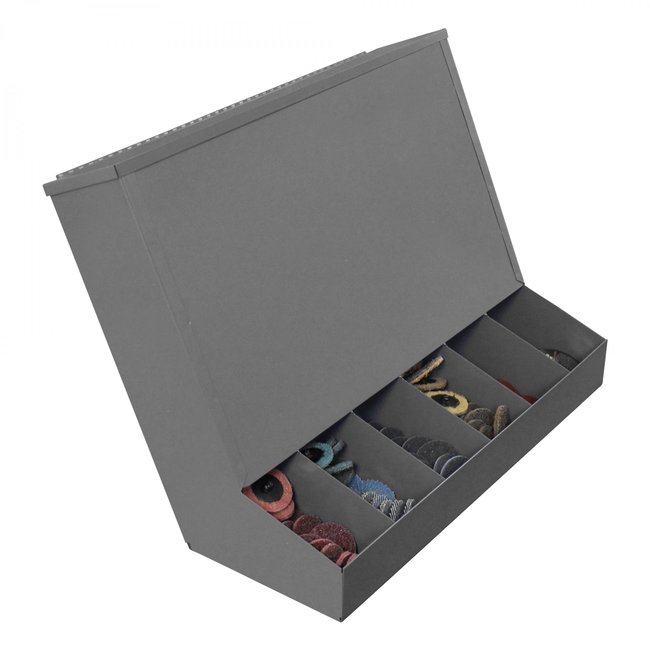 DURHAM MFG 289-95 Gravity Feed Dispenser, Gray