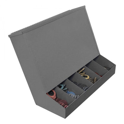 DURHAM MFG 289-95 Gravity Feed Dispenser, Gray