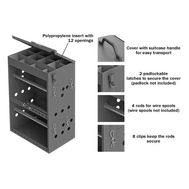 DURHAM MFG 295-95 Small Wire and Terminal Storage Cabinet