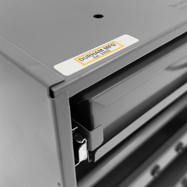 DURHAM MFG 297B-95 Wire and Terminal Storage Cabinet, Gray