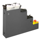 DURHAM MFG 298-95 Cable Tie Rack, Steel, Gray