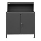 DURHAM MFG 3000RSLF-95 Stationary Workstation, Riser, 2 Doors