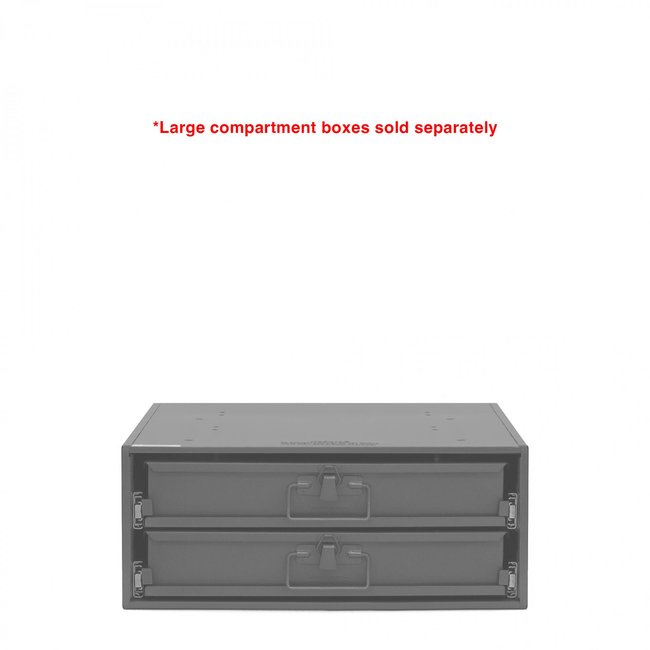 DURHAM MFG 302B-15.75-95 Large Bearing Slide Rack, 2 Compartments