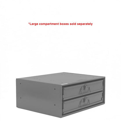 DURHAM MFG 302B-15.75-95 Large Bearing Slide Rack, 2 Compartments