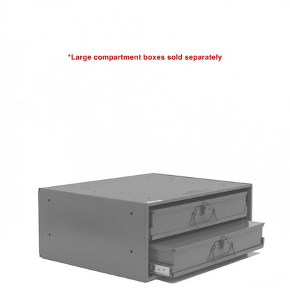 DURHAM MFG 302B-15.75-95 Large Bearing Slide Rack, 2 Compartments