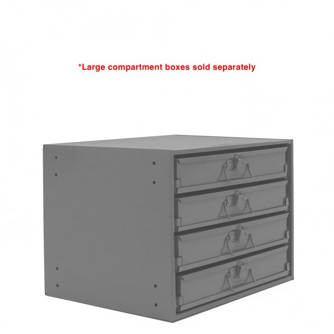 DURHAM MFG 303B-15.75-95 Large Bearing Slide Rack, 4 Compartments