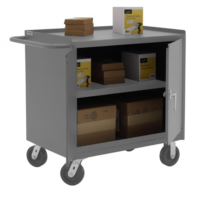 DURHAM MFG 3100-95 Mobile Bench Cabinet, 1 Shelf
