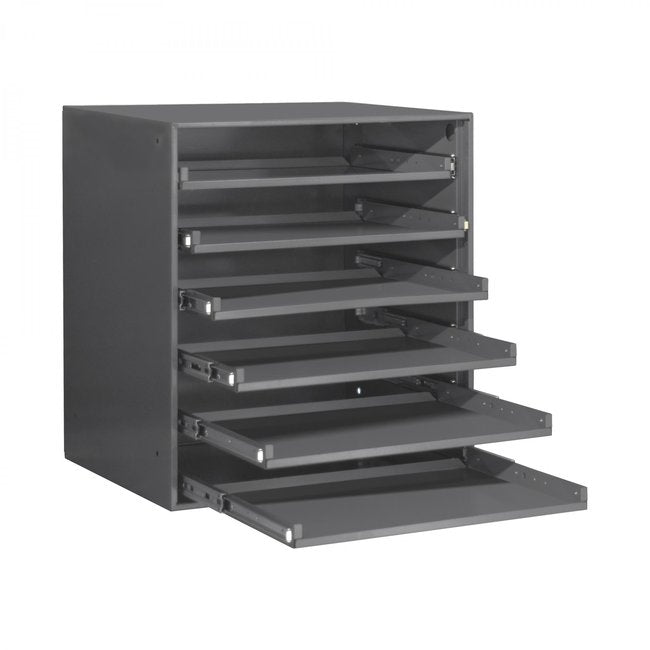 DURHAM MFG 321B-95 Heavy Duty Bearing Slide Rack, 6 Comps