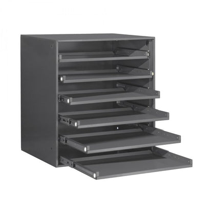 DURHAM MFG 321B-95 Heavy Duty Bearing Slide Rack, 6 Comps