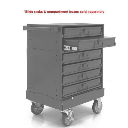 DURHAM MFG 328-ADJ-MB-95 Mobile Base For Racks, Gray