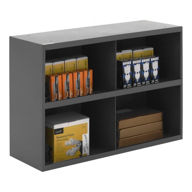 DURHAM MFG 329-95 4 Opening Bin, Gray