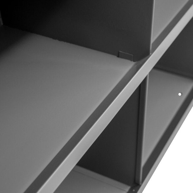 DURHAM MFG 329-95 4 Opening Bin, Gray