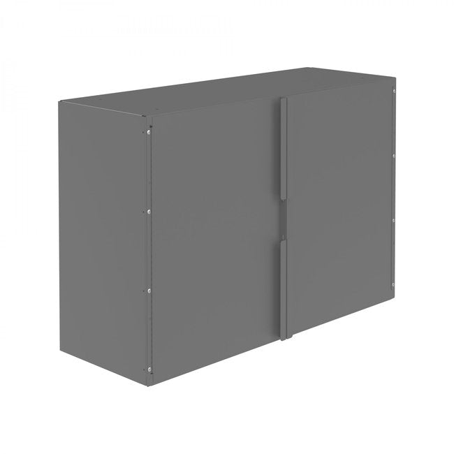 DURHAM MFG 338-95 4 Section Storage Cabinet, Gray