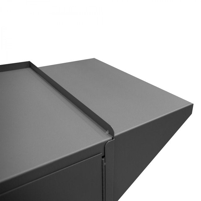 DURHAM MFG 3400-95 Mobile Bench Cabinet, 1 Shelf, 2 Doors