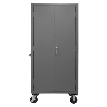 DURHAM MFG 3501M-BLP-30-95 Mobile Cabinet, 30 Yellow Bins