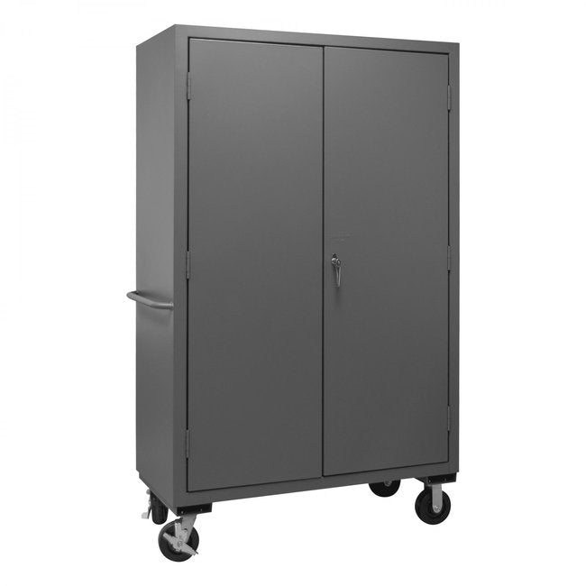 DURHAM MFG 3502M-BLP-4S-95 Mobile Cabinet, 4 Shelves