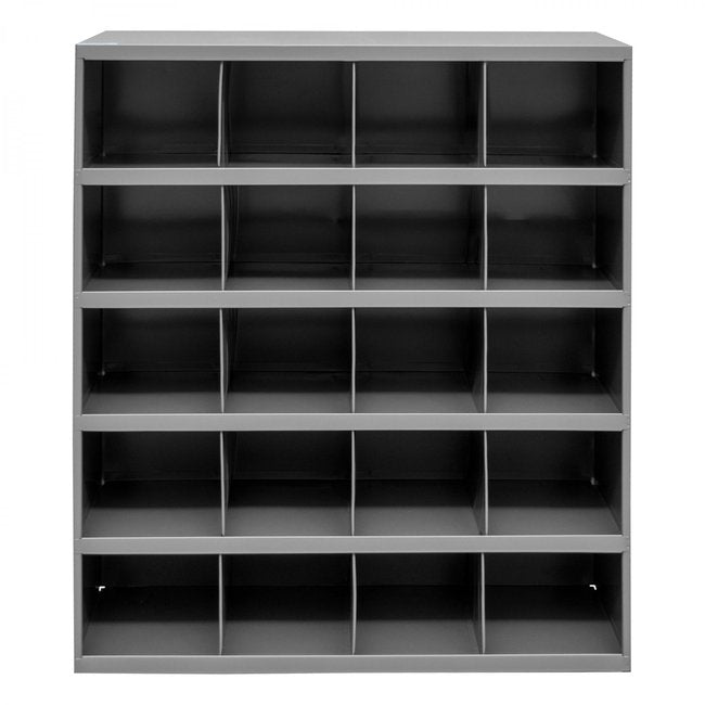 DURHAM MFG 351-95 12 in. Deep, 20 Opening Bin, Gray