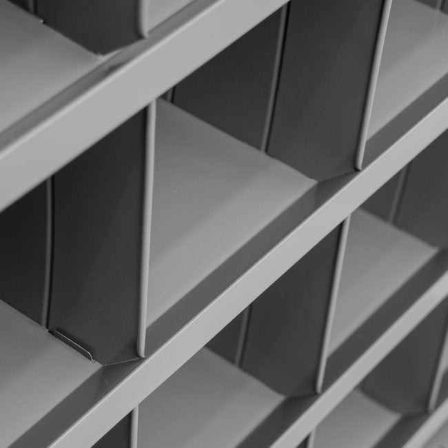 DURHAM MFG 351-95 12 in. Deep, 20 Opening Bin, Gray