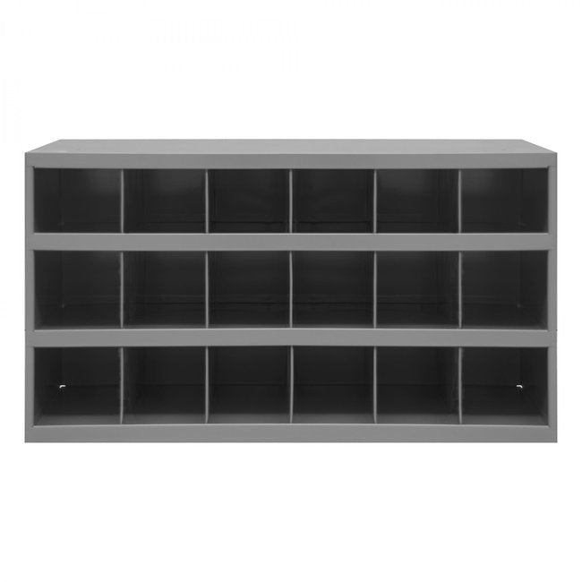 DURHAM MFG 354-95 12 in. Deep, 18 Opening Bin, Gray