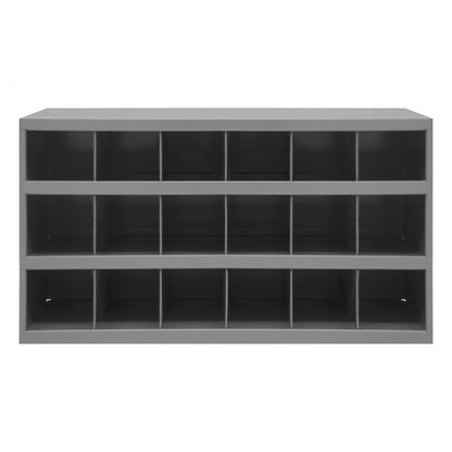 DURHAM MFG 354-95 12 in. Deep, 18 Opening Bin, Gray