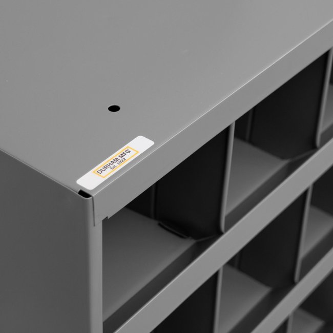 DURHAM MFG 357-95 12 in. Deep, 32 Opening Bin, Gray