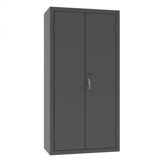 DURHAM MFG 3602-BLP-14-2S-1795 Cabinet, 2 Shelves, 14 Red Bins