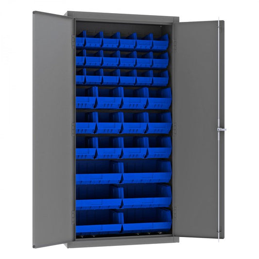 DURHAM MFG 3602-BLP-36-5295 Cabinet, 36 Blue Bins