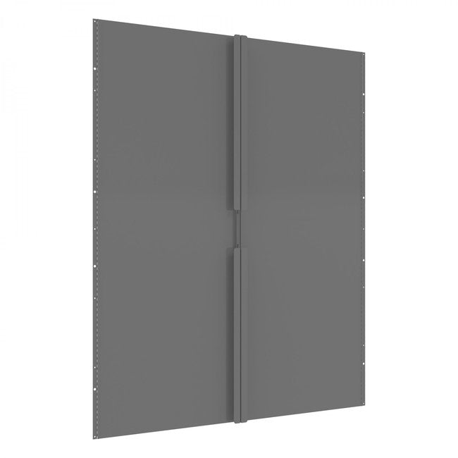 DURHAM MFG 365-95 Hinged Door Set For 42 in. High Bins, Gray