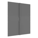 DURHAM MFG 365-95 Hinged Door Set For 42 in. High Bins, Gray