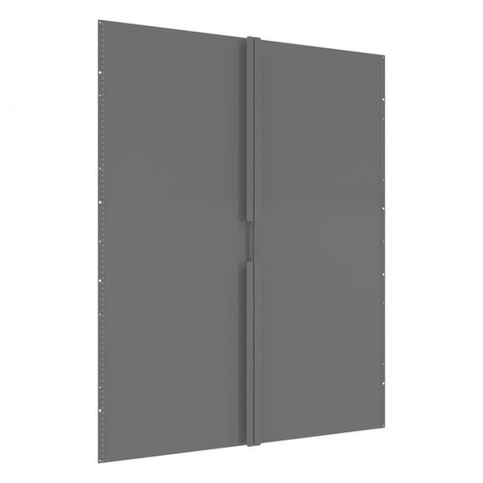 DURHAM MFG 365-95 Hinged Door Set For 42 in. High Bins, Gray