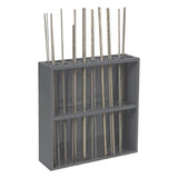 DURHAM MFG 367-95 Threaded Rod Rack, Gray