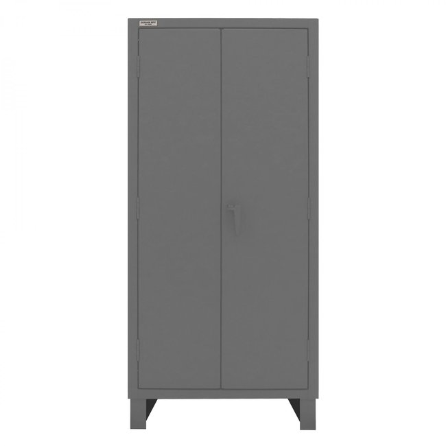 DURHAM MFG 3702-16-3S-95 Cabinet, 3 Shelves, 16 Yellow Bins