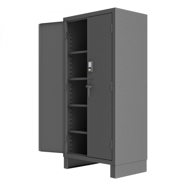 DURHAM MFG 3702CX-BLP4S-95 Access Control Cabinet, 4 Shelves