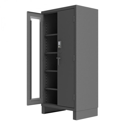 DURHAM MFG 3702CXC-BLP4S-95 Access Control Cabinet, 4 Shelves