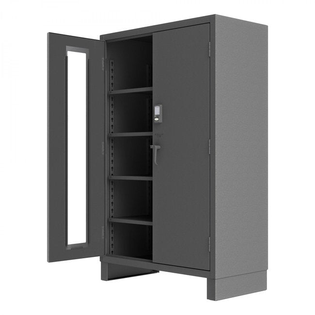 DURHAM MFG 3703CXC-BLP4S-95 Access Control Cabinet, 4 Shelves