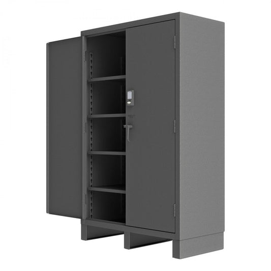 DURHAM MFG 3704CX-BLP4S-95 Access Control Cabinet, 4 Shelves