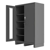DURHAM MFG 3704CXC-BLP4S-95 Access Control Cabinet, 4 Shelves