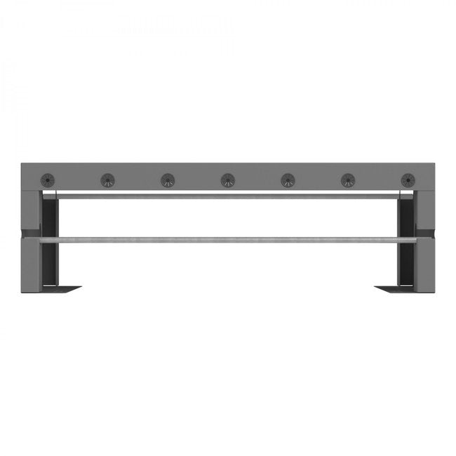 DURHAM MFG 387-95 Wire Spool Rack Attachment, 2 Rod, Gray