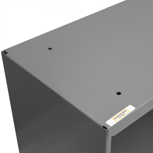 DURHAM MFG 393-95 9 in. Deep, 8 Opening Bin, Gray