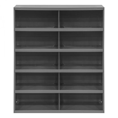 DURHAM MFG 397-95 12 in. Deep, 10 Opening Bin, Gray