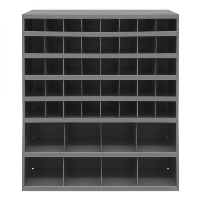 DURHAM MFG 399-95 12 in. Deep, 48 Opening Bin, Gray