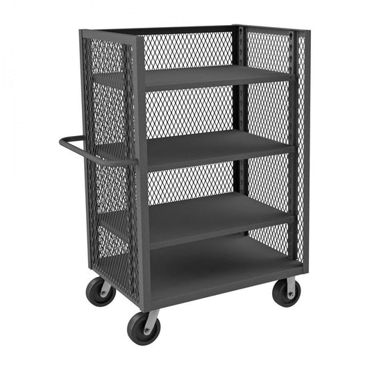 DURHAM MFG 3ST-EX2436-3AS-95 3 Sided Truck, 3 Adjustable Shelves