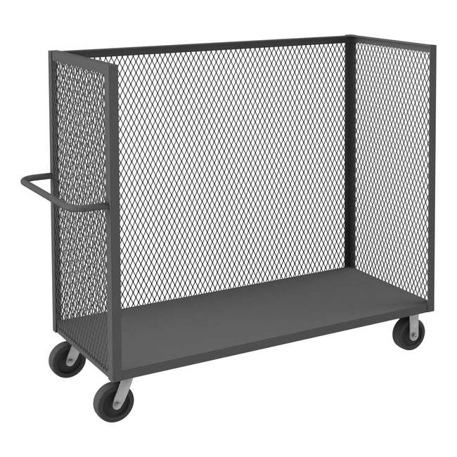 DURHAM MFG 3ST-EX2460-95 3 Sided Mesh Truck, Base Shelf Only