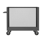 DURHAM MFG 3ST-EX304843-6MR-95 3 Sided Mesh Truck, Base Shelf Only