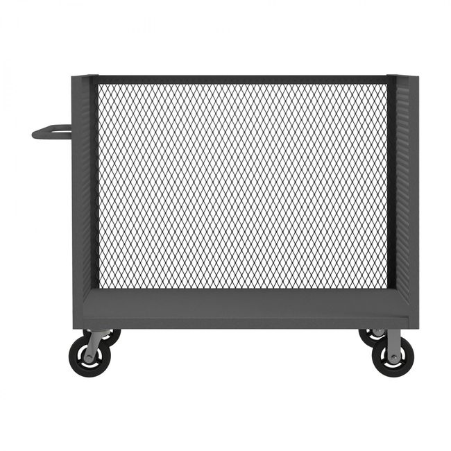 DURHAM MFG 3ST-EX304843-6MR-95 3 Sided Mesh Truck, Base Shelf Only