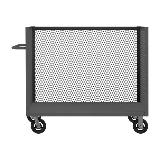 DURHAM MFG 3ST-EX304845-8MR-95 3 Sided Mesh Truck, Base Shelf Only