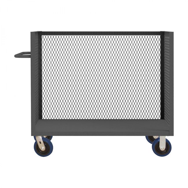 DURHAM MFG 3ST-EX306045-8PU-95 3 Sided Mesh Truck, Base Shelf Only