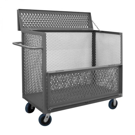 DURHAM MFG 3STDGT-EX2448-6PU-95 3 Sided Mesh Truck, Drop Gate and Cover